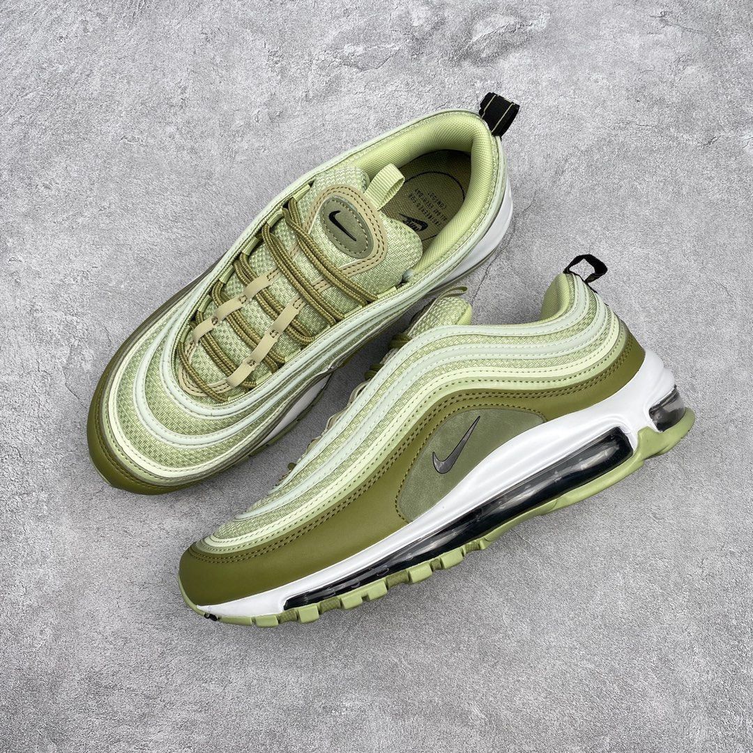 Nike Air Max 97 グレーグリーンフルパームエアクッションレトロ弾丸ランニングシューズ - メルカリ