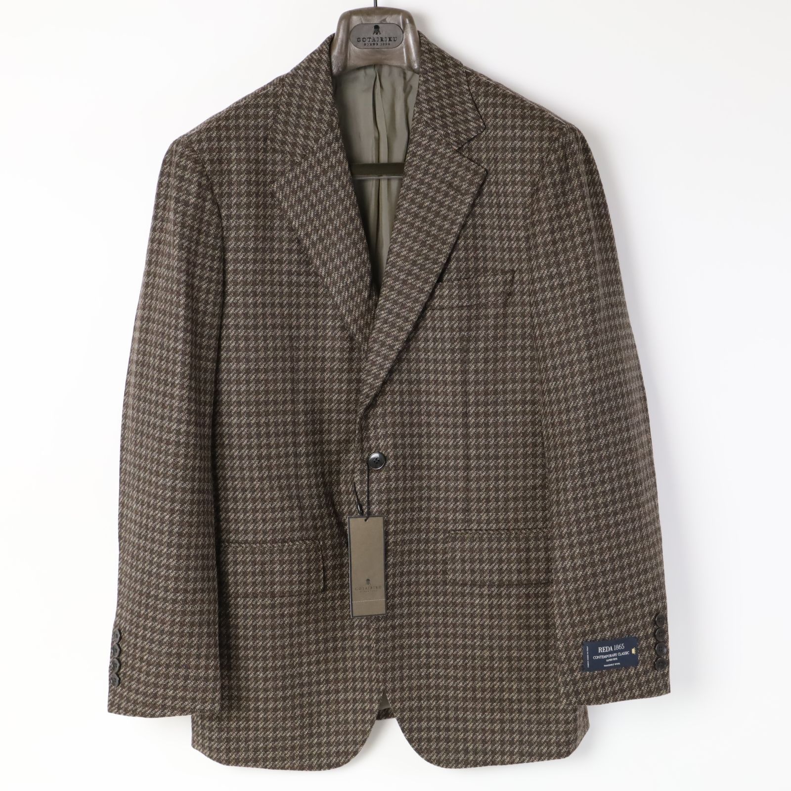 638 五大陸 Tangqian 新品 REDAツイード ジャケット A6 638 新品◇五大陸 REDAソフト ツイード ジャケット レダ ジャケットA6