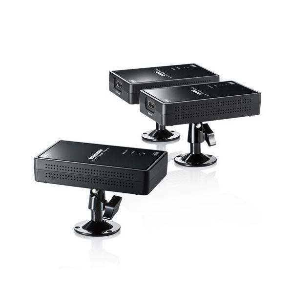 サンワサプライワイヤレス分配HDMIエクステンダー 2分配 VGA-EXWHD7N 1台