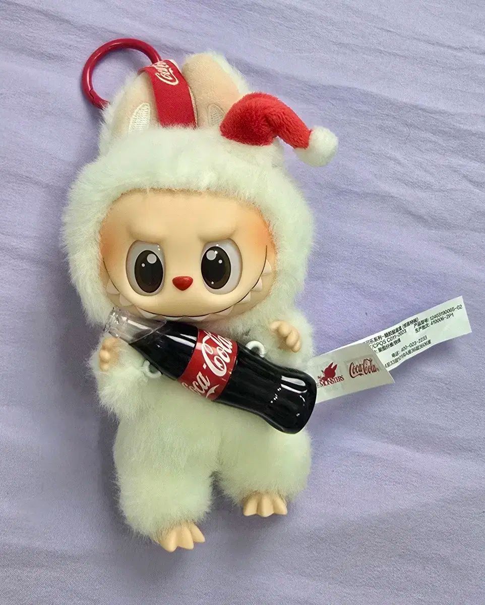 ラブブ　コーラ LABUBU 白　正規品　ポップマート　ぬいぐるみ　キーチェーン ラブブ コーラ LABUBU 白 正規品 ポップマート ぬいぐるみ キー