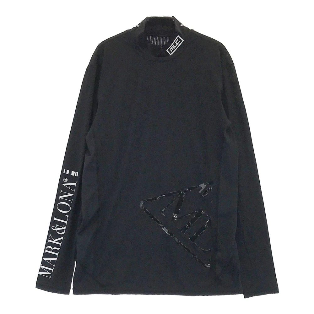 サイズ 46 MARK-LONA マークアンドロナ 2025年 長袖モックネックTシャツ ブラック系 240101428593 ゴルフウェア メンズ ストスト