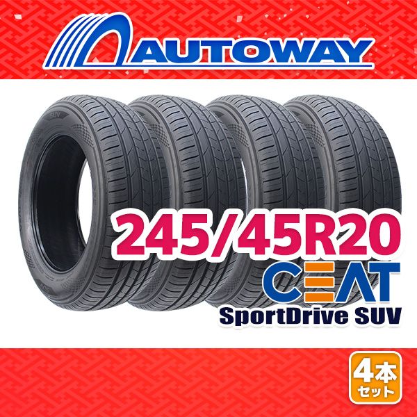 AUTOWAY 245|45R20 サマータイヤ CEAT SportDrive SUV 20インチ 4本セット 夏タイヤ オートウェイ