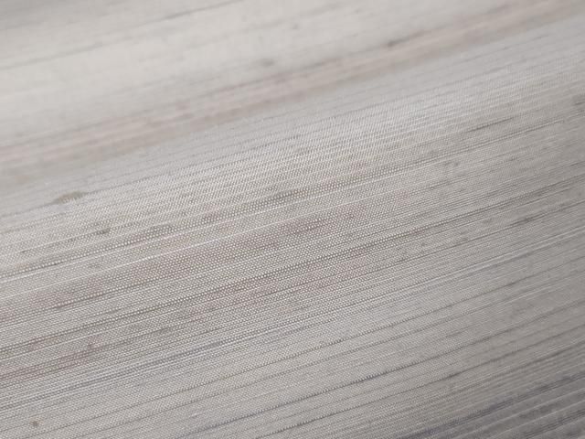 平和屋本店□極上 紅花紬 米沢 両面 全通柄袋帯 横縞 縦縞 逸品  