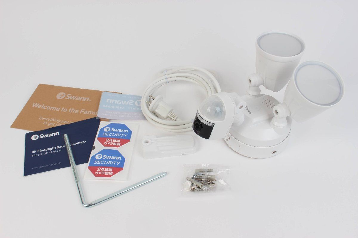 Swann Wifiフロードライト 4Kカメラ SWIFI-4KFLOCAM-JP センサー