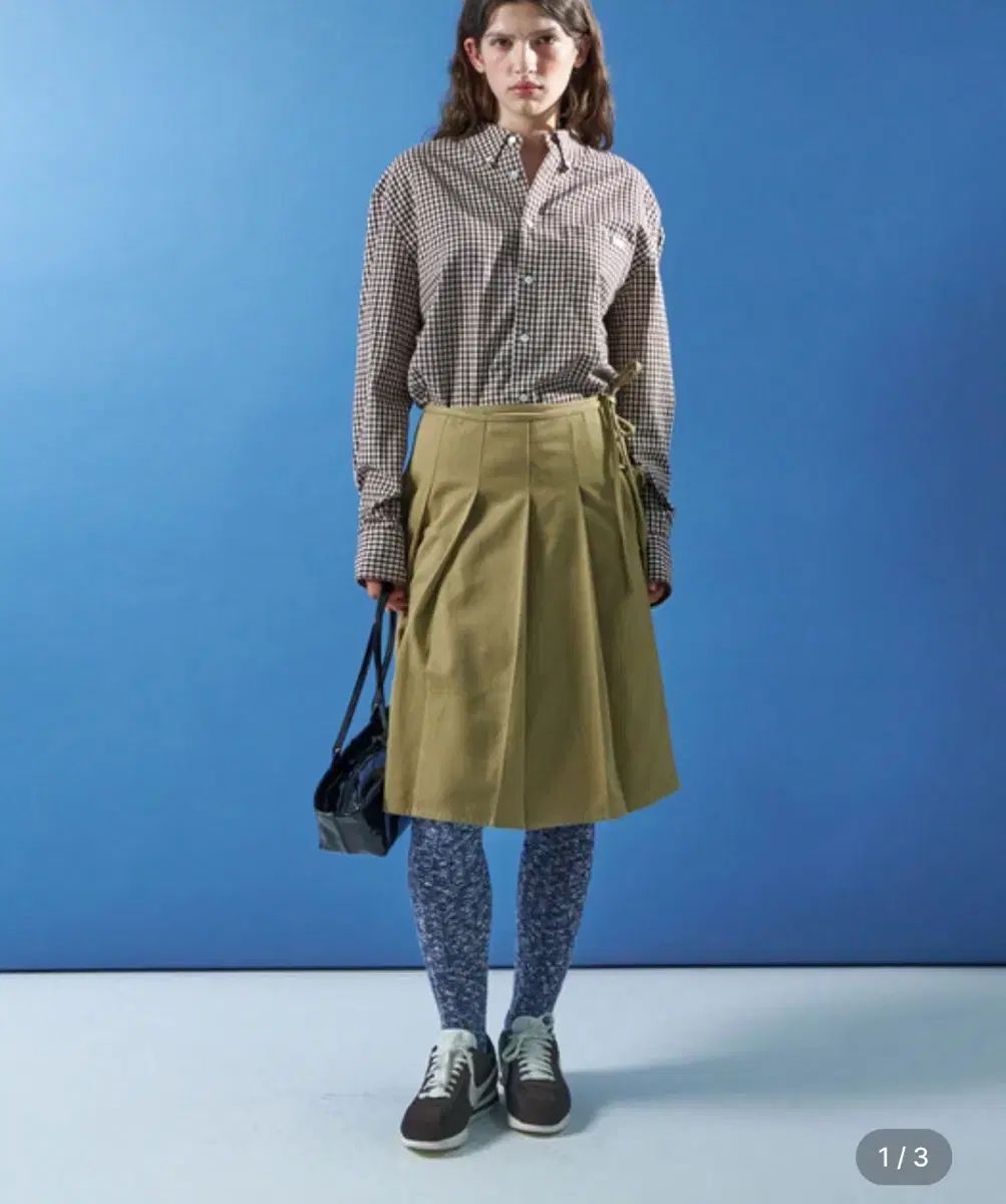 MOONSUN ムーンサン M C Ribbon Pleated Wrap スカート