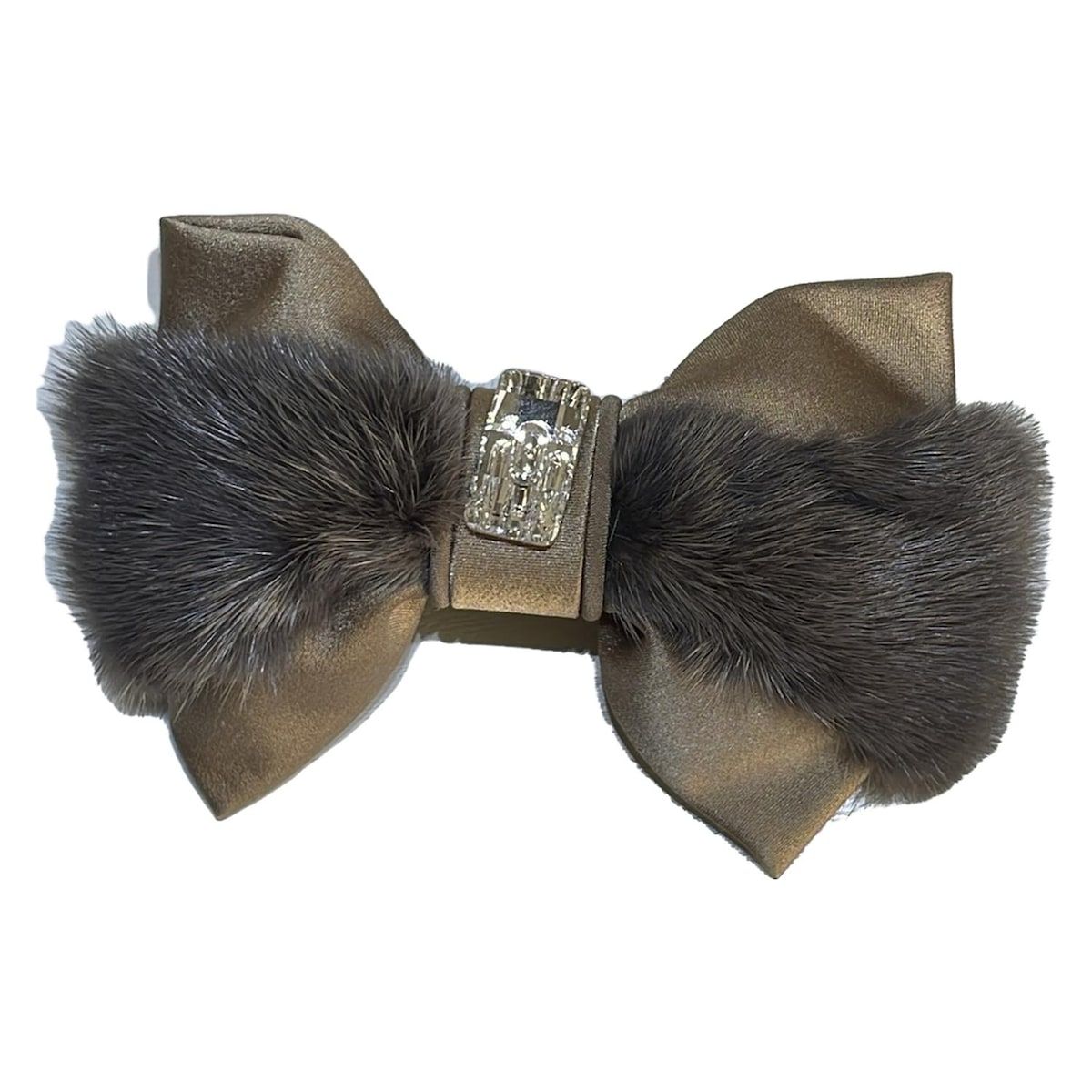 acca ヘアクリップ グレー×ゴールド ニューコラーナクリップLサイズ