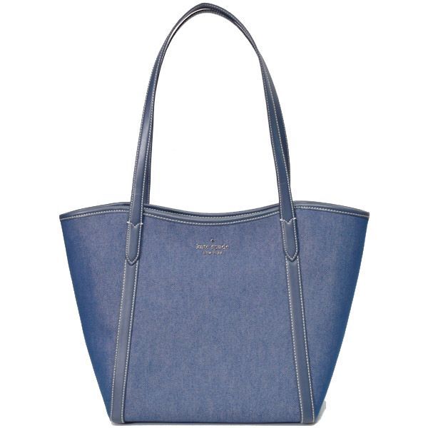 【美品】kate spade レザー キャンバス ハンドバッグ ギャランティ付き ケイトスペード バッグ katespade キャンバス レザー デニム