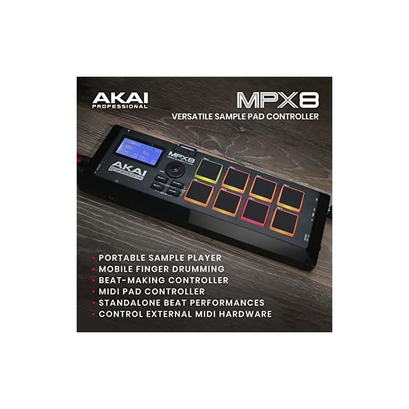 Akai Professional アカイプロ サンプラー 8パッド SDカードスロット MPX8 0