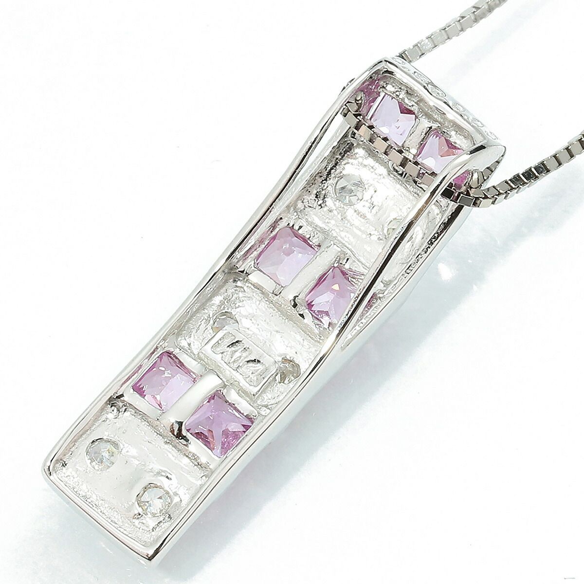 ピンクサファイア 0.59ct ダイヤモンド ホワイトゴールド K14WG ピンクサファイア 0.59ct ダイヤモンド ホワイトゴールド K14WG