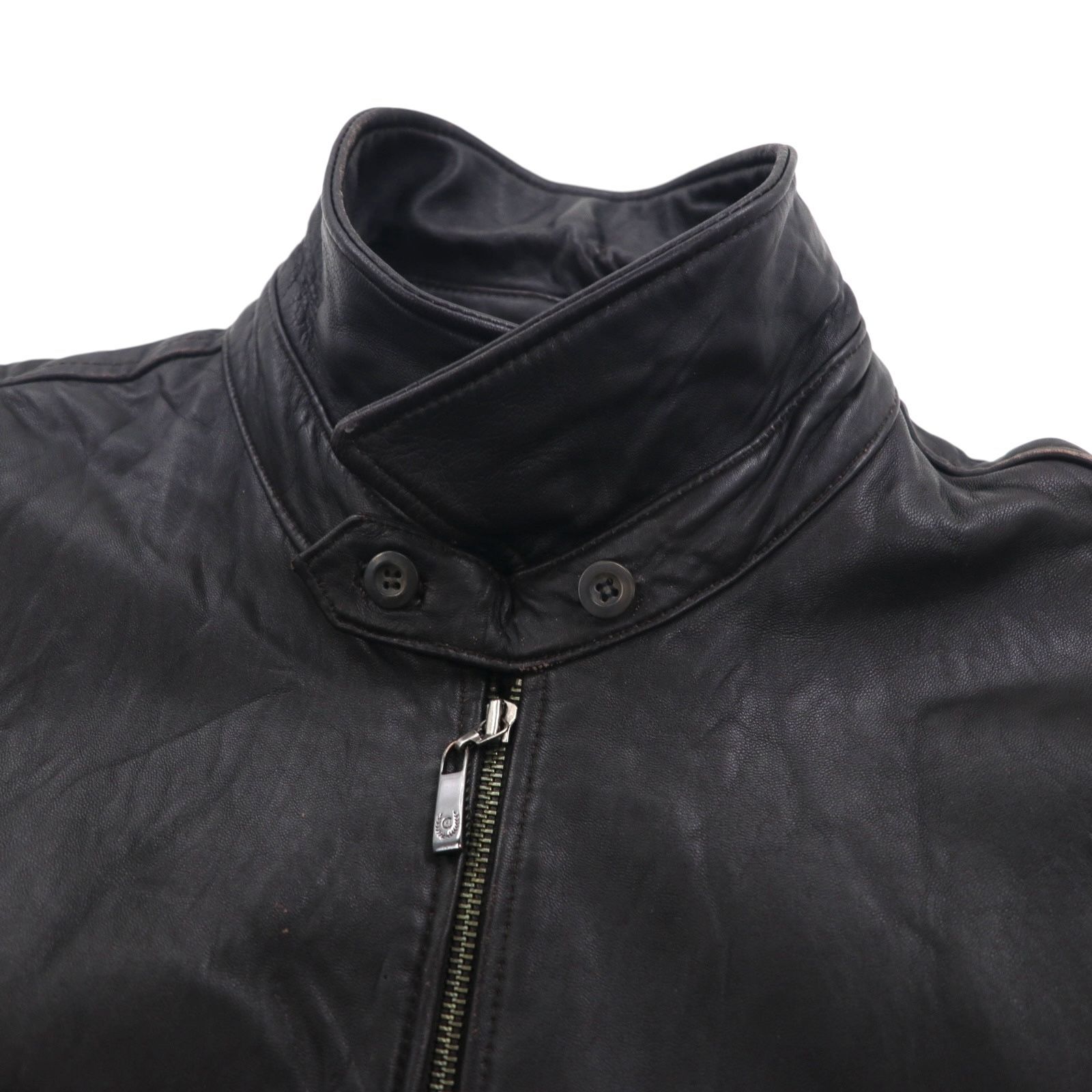 CHAPS RALPH LAUREN ライダースジャケット レザージャケット M