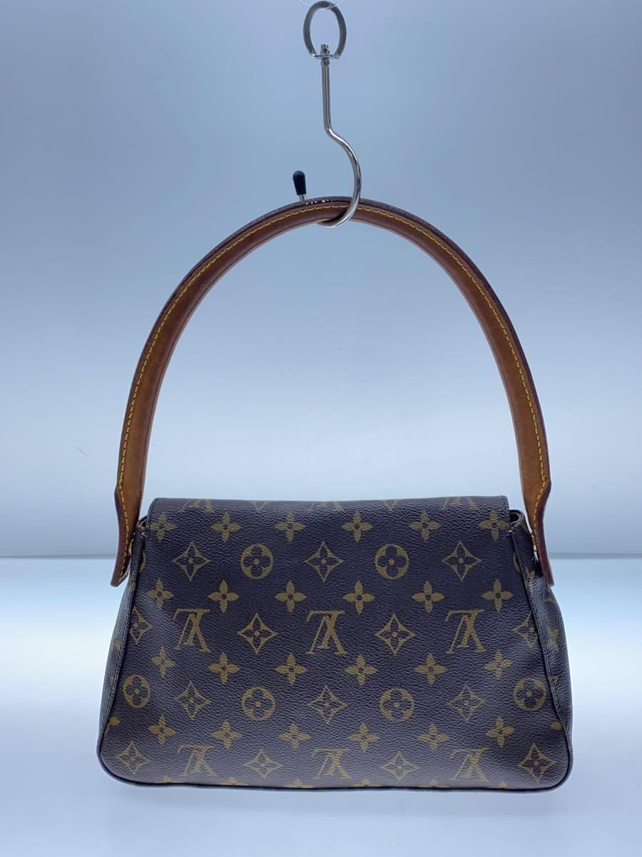 LOUIS VUITTON ミニ・ルーピング_モノグラム・キャンバス_BRW PVC ブラウン - メルカリ