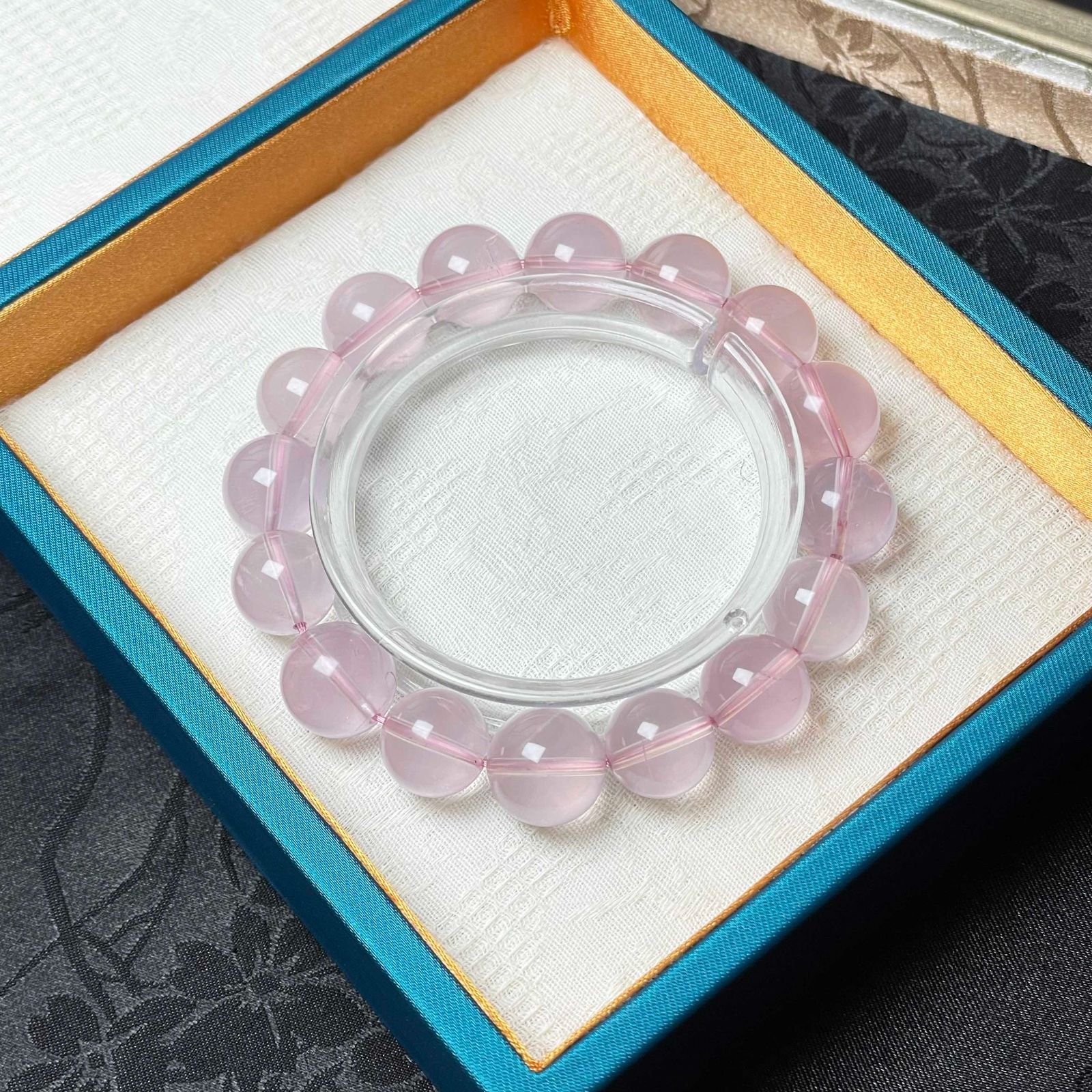 10 OFF EU製 スターローズクォーツ パワーストーン ブレスレット 水晶 開運 ギフト プレゼント1 12.7-13.7mm ZB9287