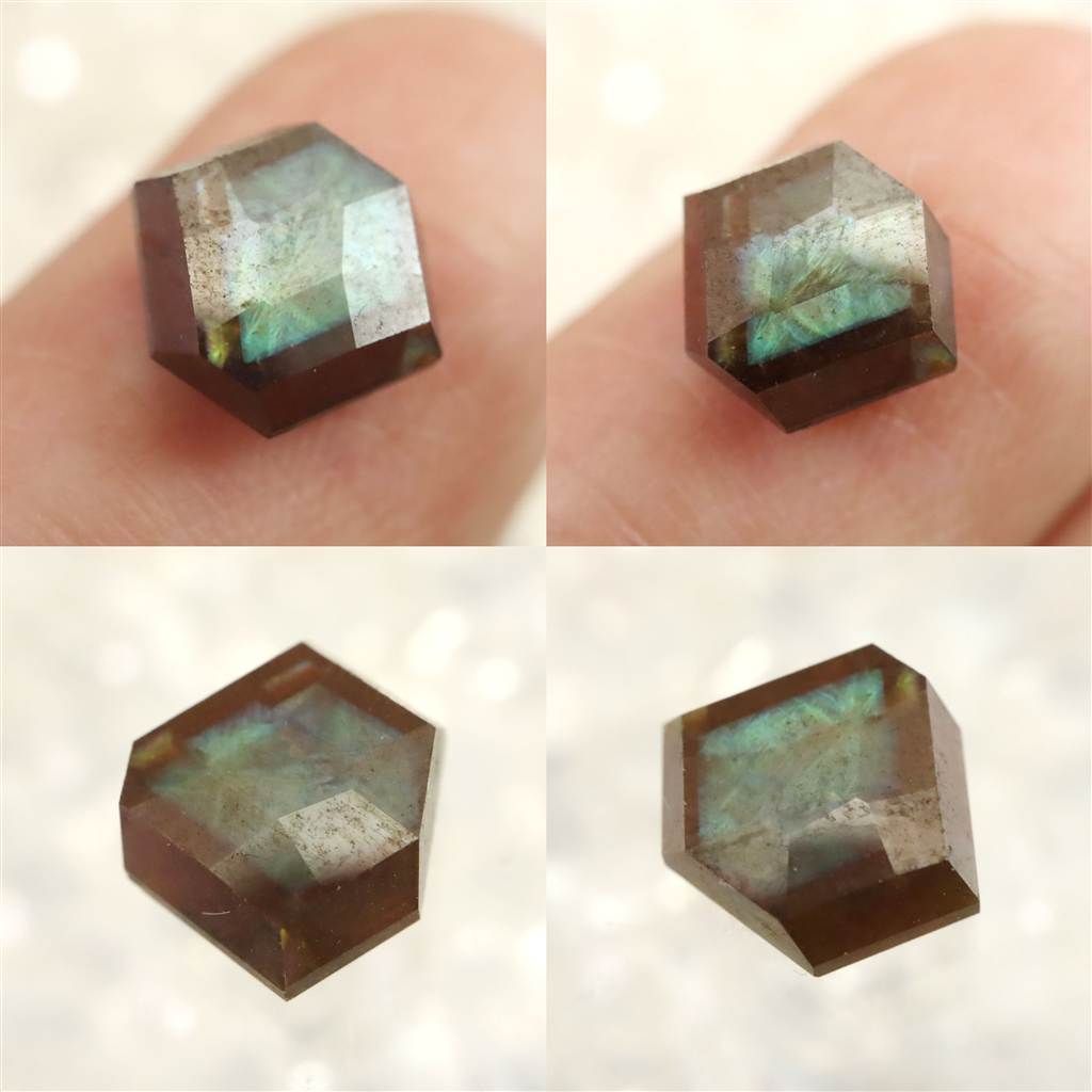奈良県天川村産 レインボーガーネット ルース 0.5g 【榎本通商