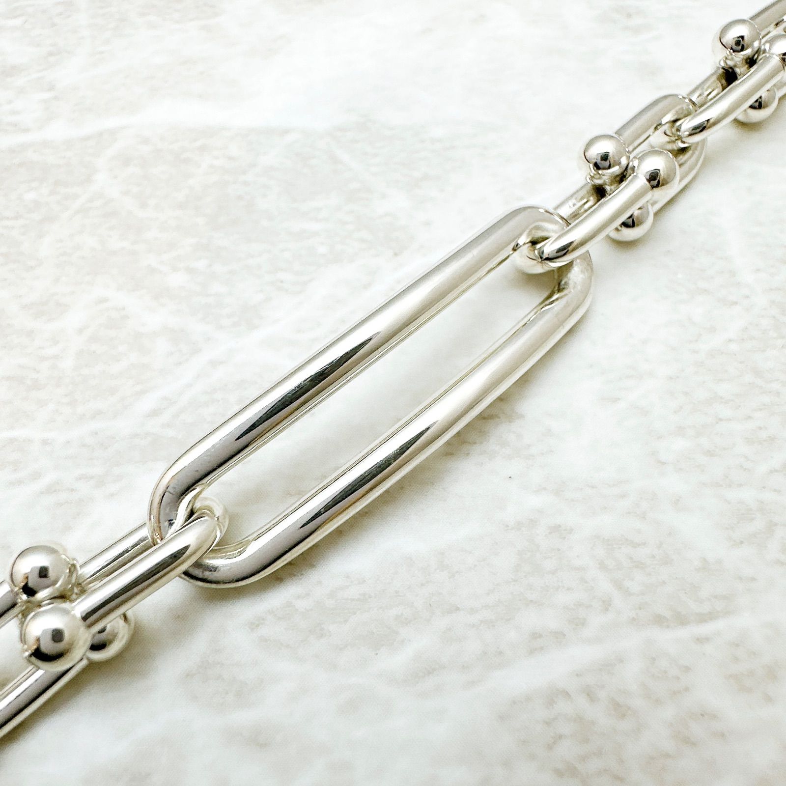 美品🌟Tiffany＆Co. ハードウェア オーバル リンク ミディアム