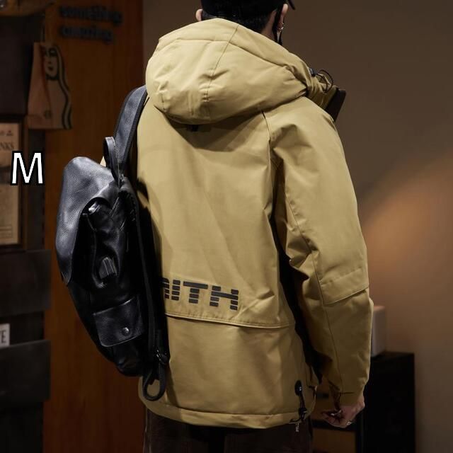 [M]秋冬 コーデ メンズ 服 シンプル ファッション オシャレ 大人 かっこいい 大きいサイズ ストリート 紳士服 アウトドア フード付き ダウン ジャケット レディース ダック 暖かい カップル兼