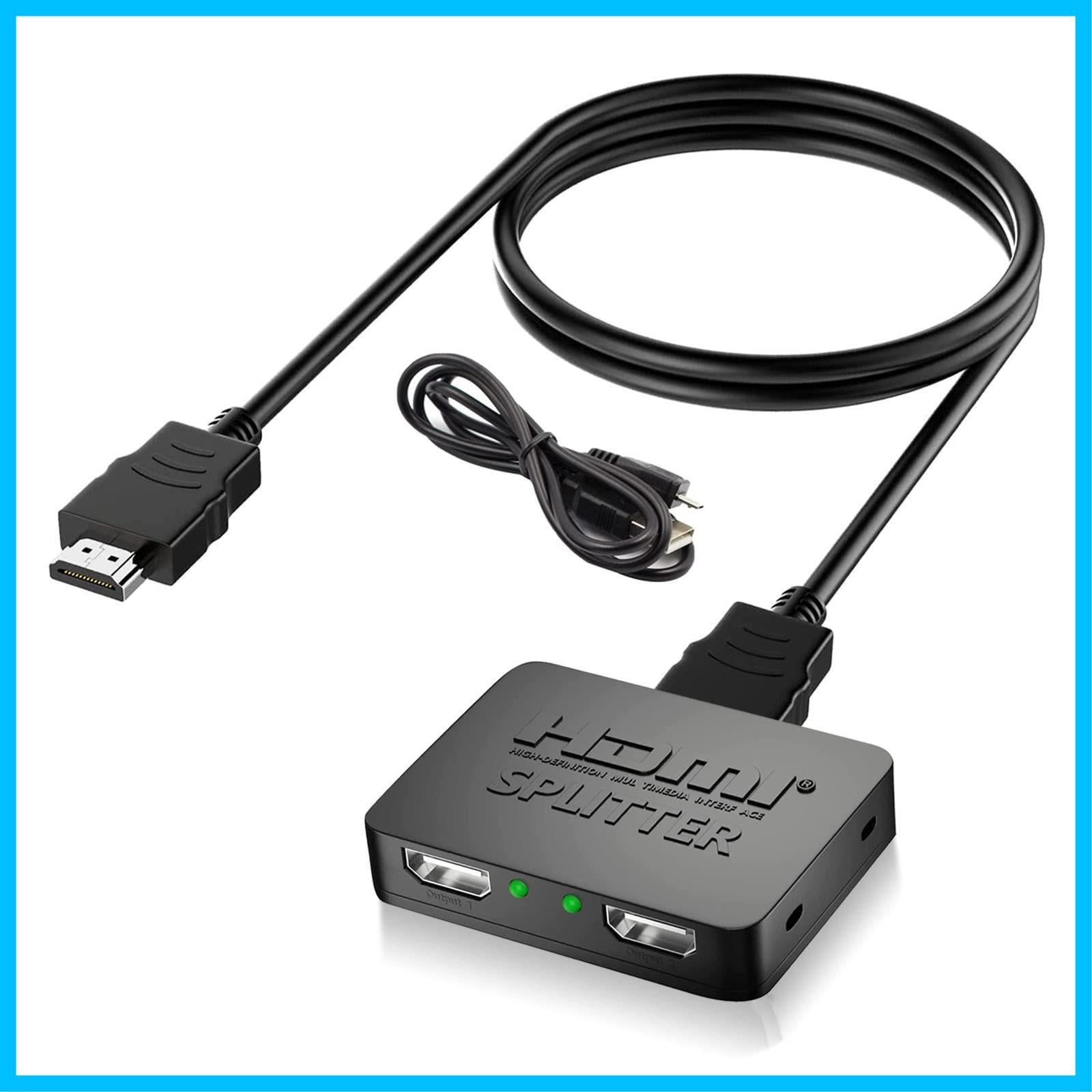 OULEKE HDMI 分配器 1入力2出力 [2024アップグレード版] HDMI 分配機 2