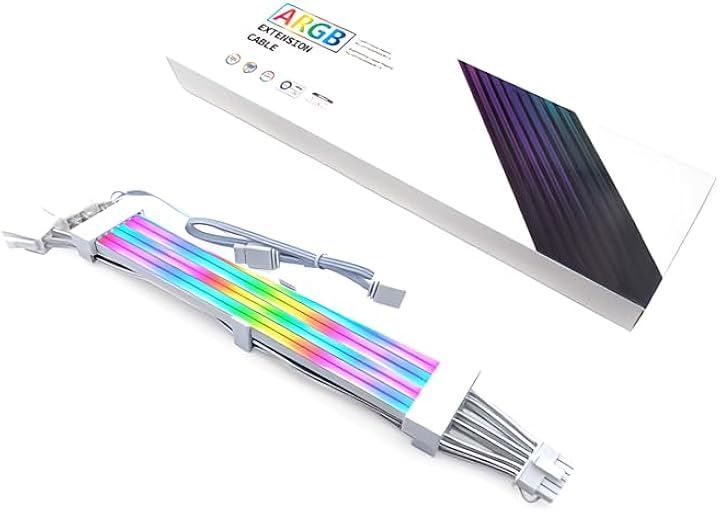 スモールラボ LED ARGB 5v 3pin スリーブケーブル 延長ケーブル 30cm 電源 ゲーミング 12VHPWR 16pin 8pin 変換ケーブル 8pinx3＞16pin