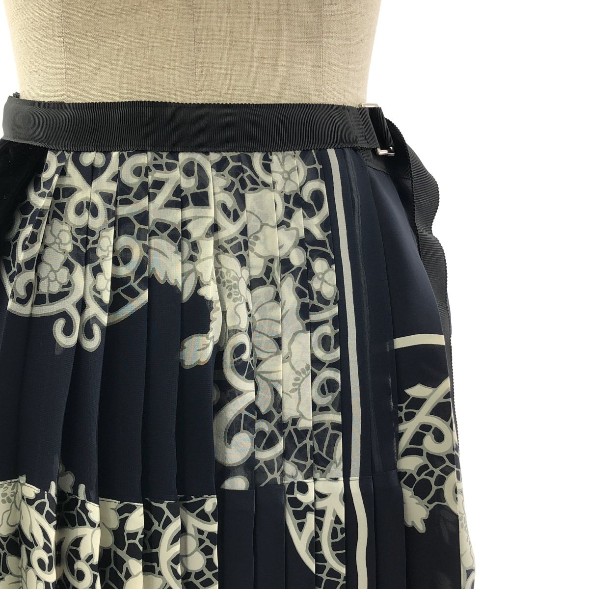 Sacai バンダナ柄 プリーツ巻きスカート 購入 2016AW sacai バンダナ柄  