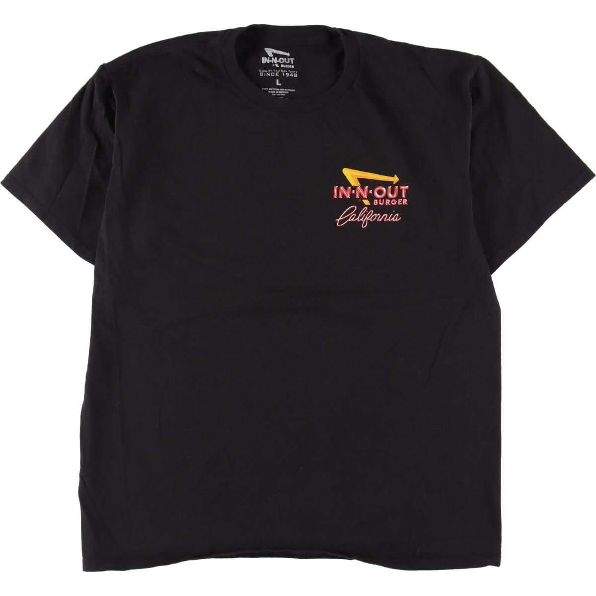 古着 IN-N-OUT BURGER CALIFORNIA 両面プリント アドバタイジングTシャツ M/eaa326972 - メルカリ