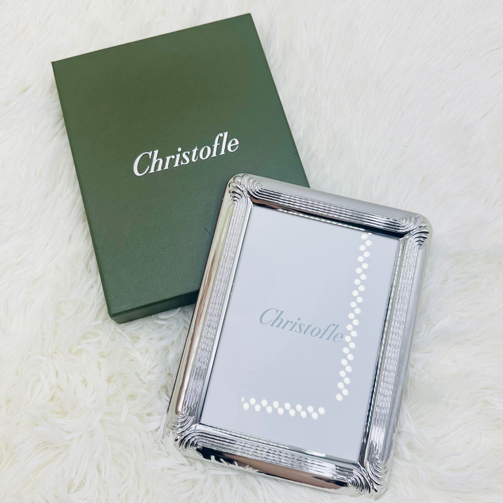 クリストフル フォトフレーム コキーユ 銀 Christofle JAL - メルカリ