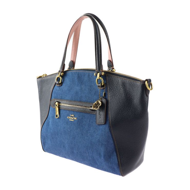 COACH コーチ プレーリー サッチェル ハンドバッグ 28900 デニム 