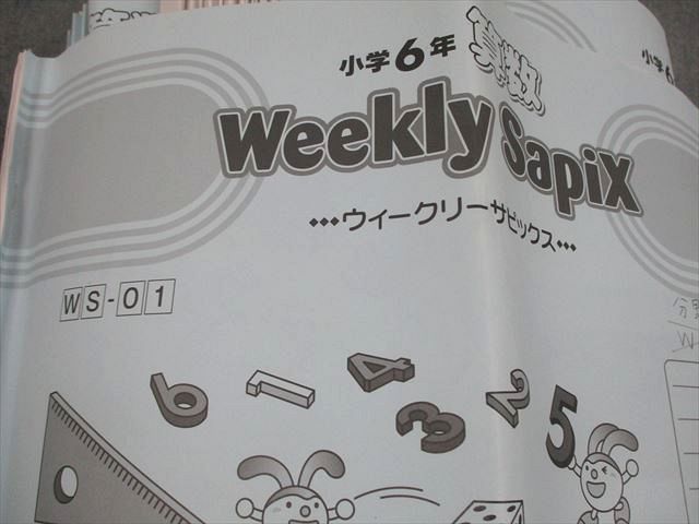 SAPIX 小6 算数 ウィークリーサピックス WS-01～19 2024年度版 計19冊