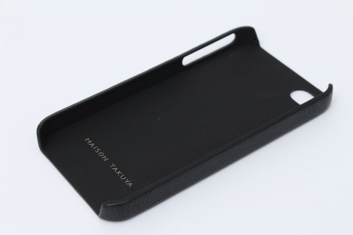 メゾンタクヤ iPhone5ケース ヤギ革 ゴートレザー 未使用 アイフォン カバー ブランド 黒 メンズ ブラック MAISON TAKUYA メゾンタクヤ iPhone5ケース ヤギ革 ゴートレザー 未使用