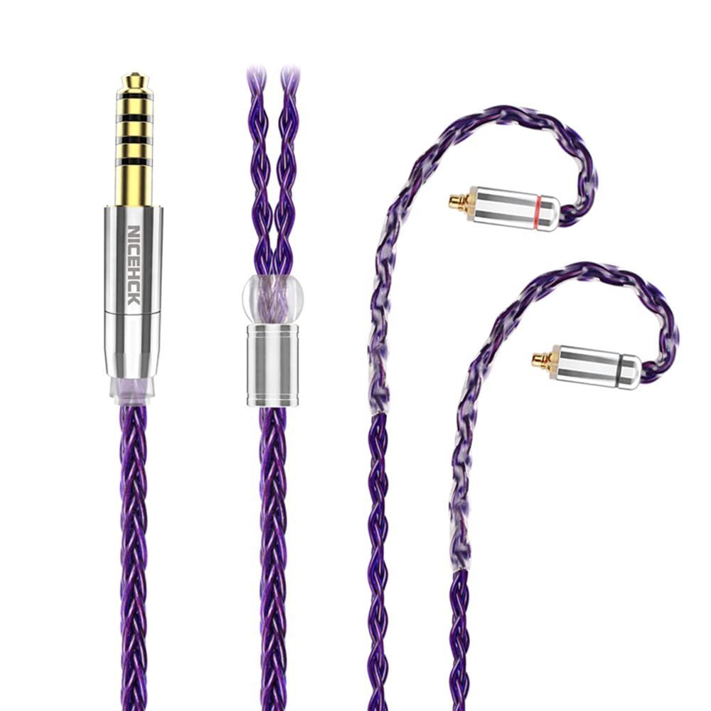 オディオアップグレードケーブル 交換ヘッドホンケーブル 4.4mm