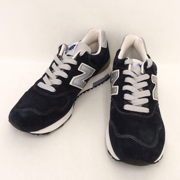 new balance / ニューバランス スニーカー/スエード/1400/ネイビー/27.5cm　 M1400NV 【メンズ/MEN/男性/ボーイズ/紳士】【靴/クツ/シューズ/SHOES】 メンズファッション【中古】 