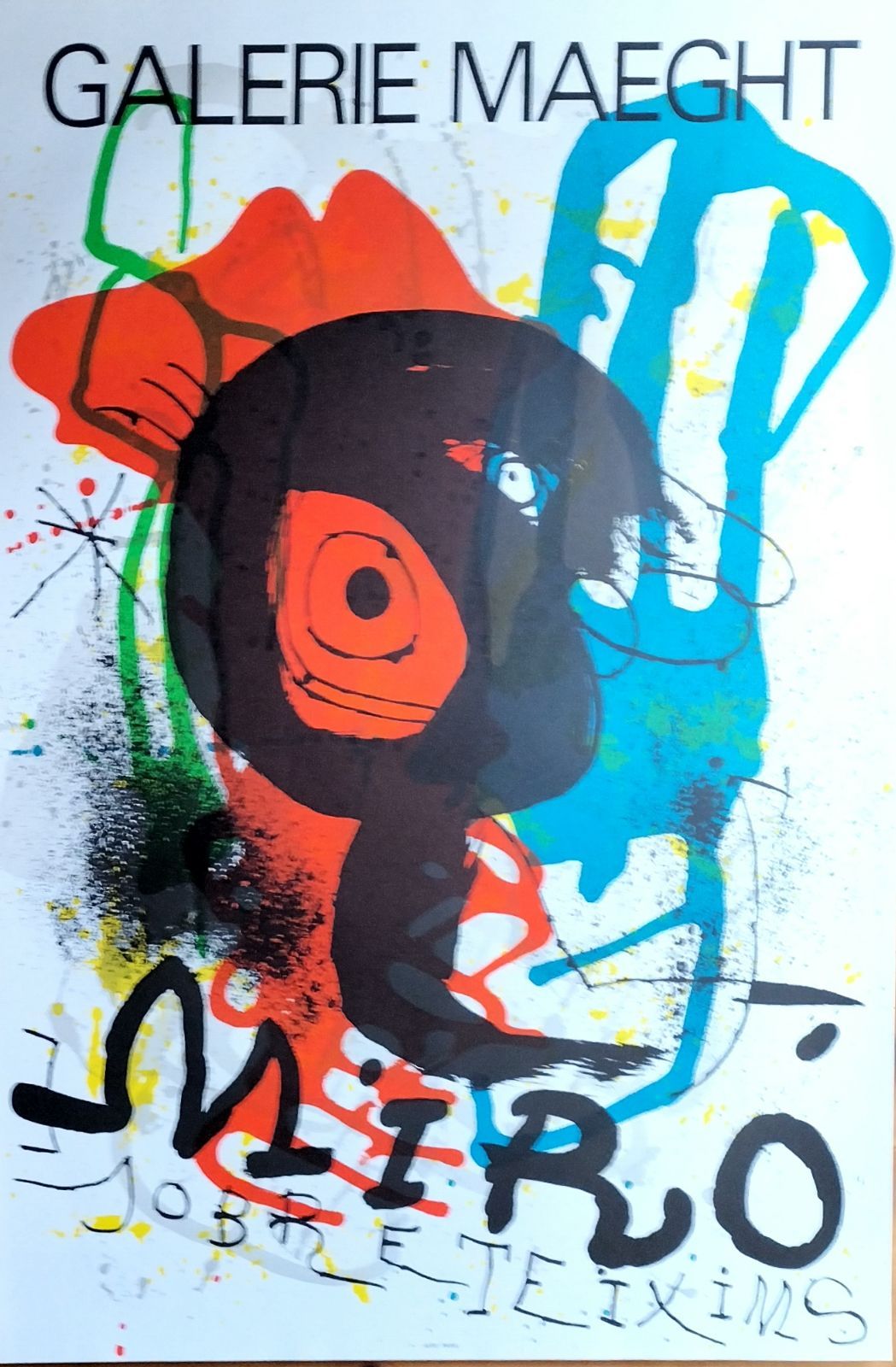 ジョアン・ミロ　リトグラフ　ポスター Yahoo!オークション - ジョアン・ミロ リトグラフポスター 版上サイン