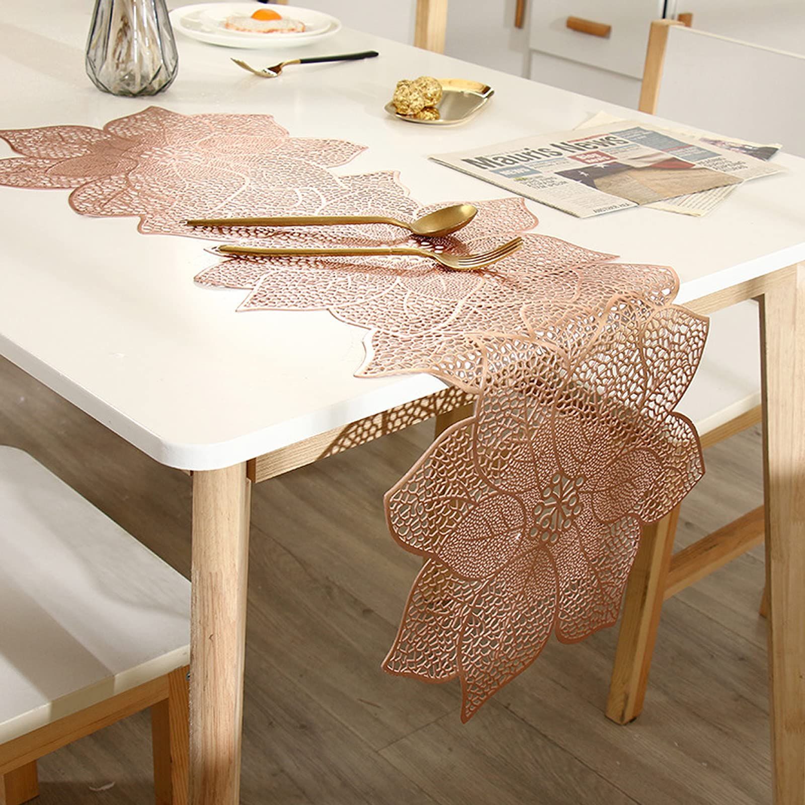 テーブルクロス160x160 ヴァルドローム・グリーン コットン 南仏