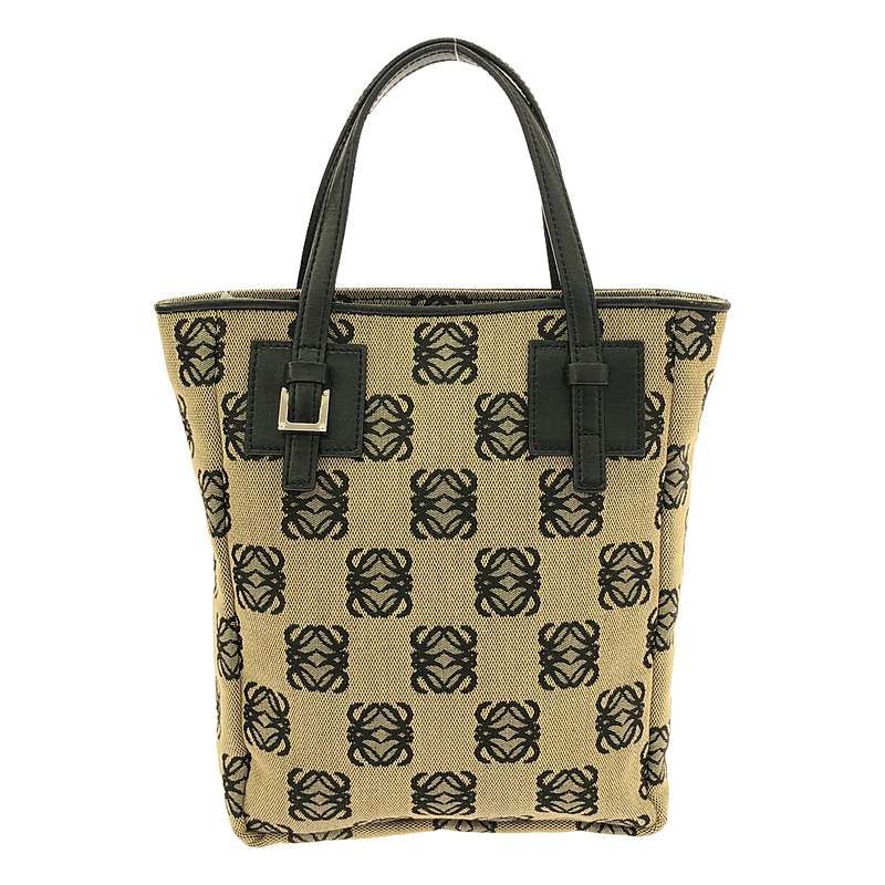 LOEWE / ロエベ | アナグラム ロゴ ハンドバッグ | ブラウン/ブラック | レディース