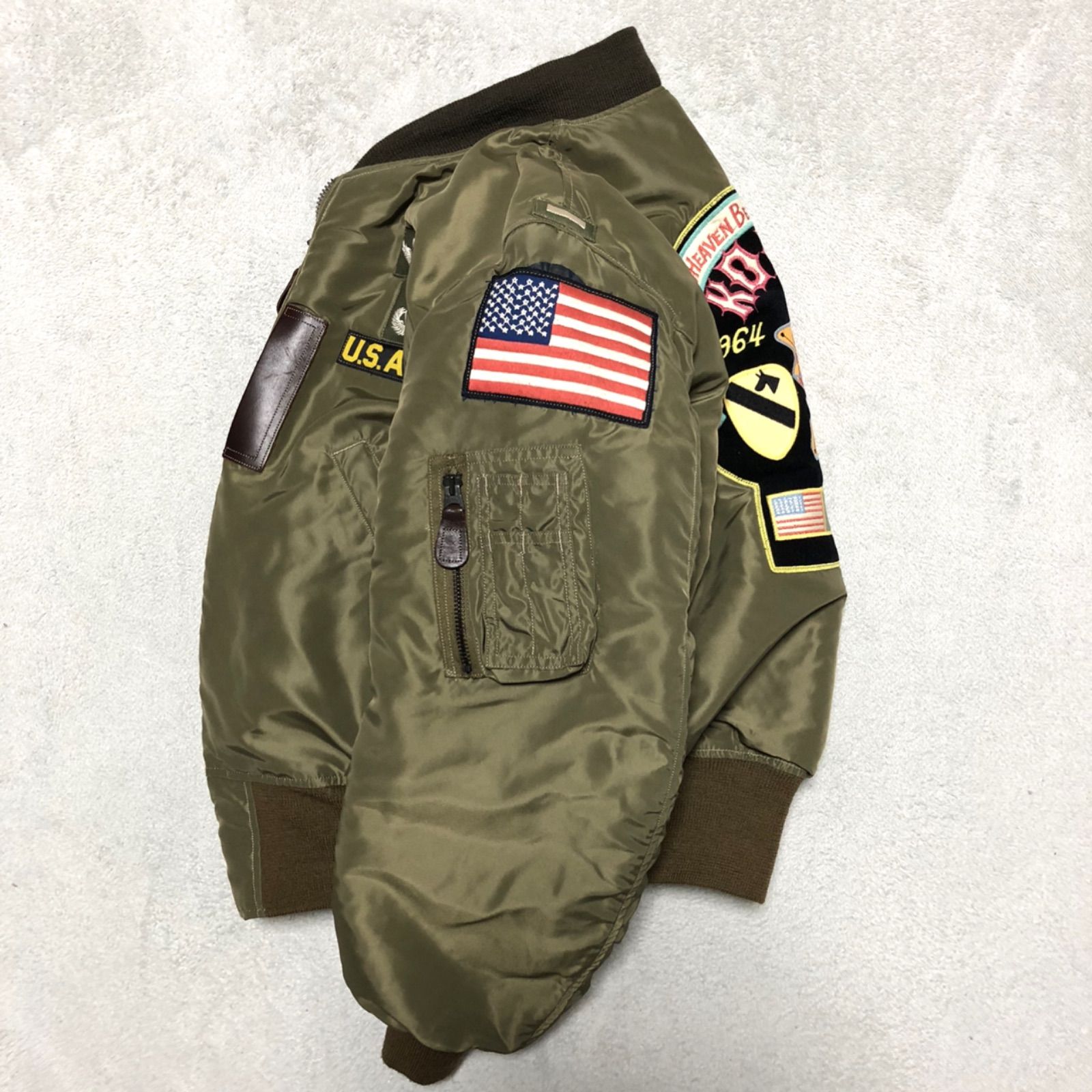 BUZZ RICKSON'S B-15C フライトジャケット M品番 ワッペン CROWN