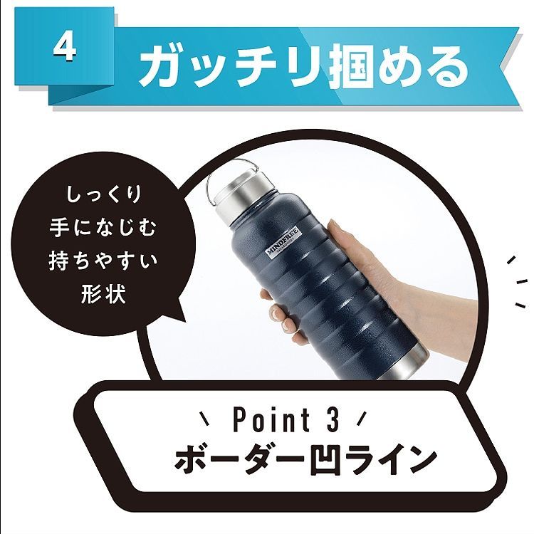 1.0L MINDFREE マインドフリー ステンレスボトル 1000ml （ マグ ボトル 水筒 魔法瓶 真空 断熱 二重構造 二層構造 保温 保冷 持ち運び ）ステンボトル 1リットル 1l 1L