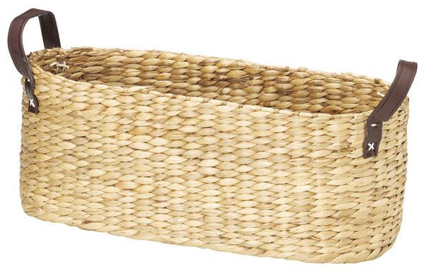 ウォーターヒヤシンス バスケット 収納 | 楕円形 持ち手付き ( かご – 市川籠店 1basketry 取っ手付き 両手 ウォーターヒヤシンスかご 幅45×奥行30 約直径45×高