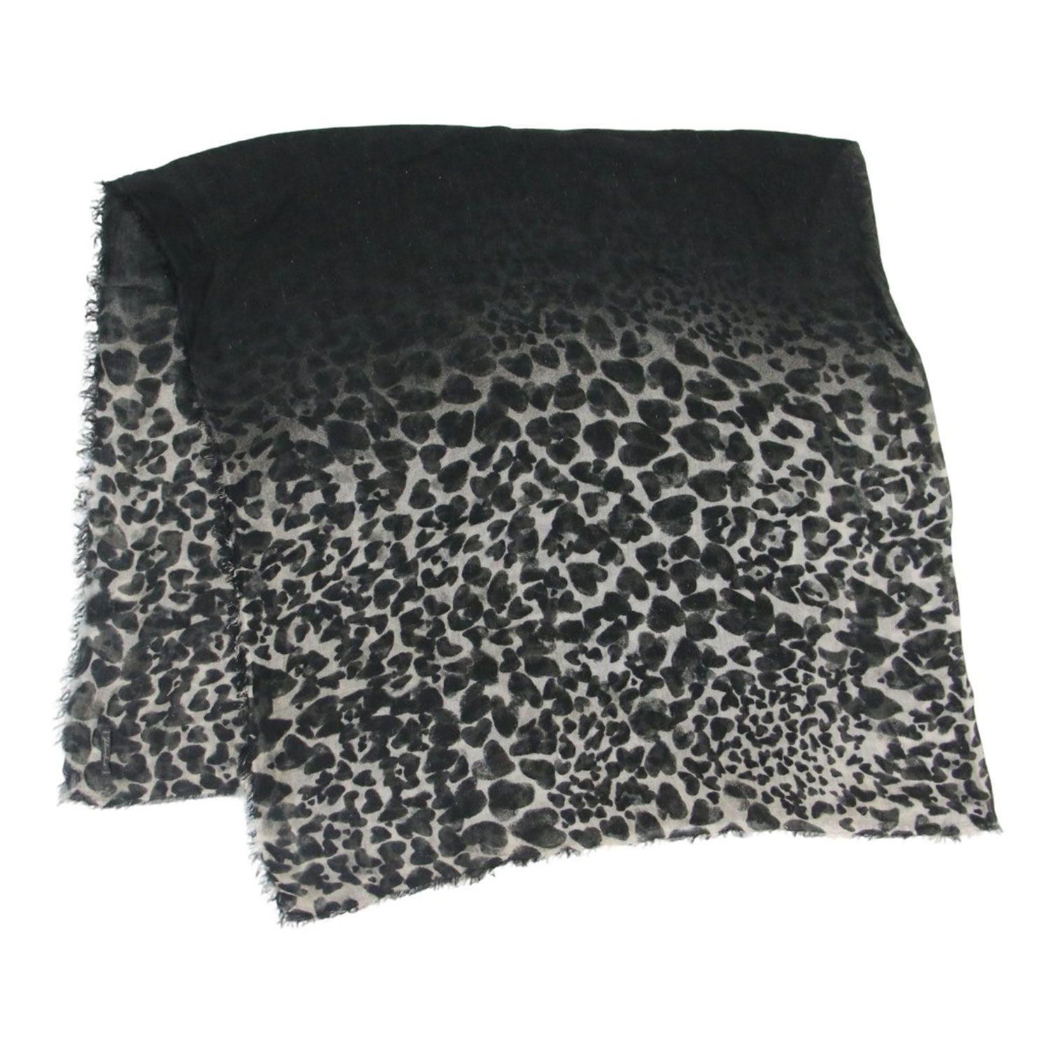 Faliero Sarti ファリエロサルティ レオパード柄 ストール / フリンジ