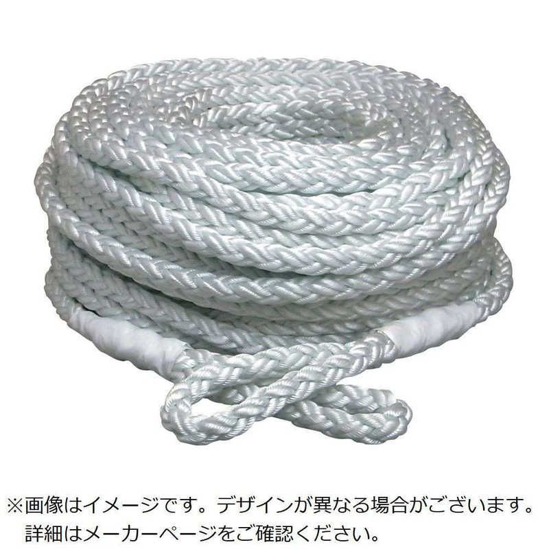 DSロープ10mm50m(加工あり) 繊維ロープ 10mm 50m 片アイ加工 DS