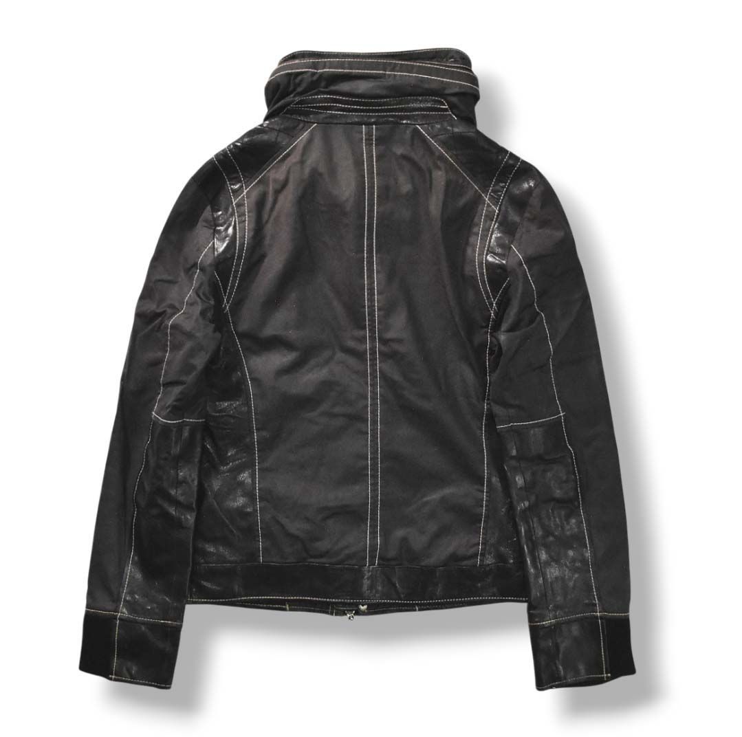 【新品】コムサデモードMEN レザージャケット　ライダース本革M 見えない難あり 新品コムサデモードMEN レザージャケット ライダース本革M 少々難あり