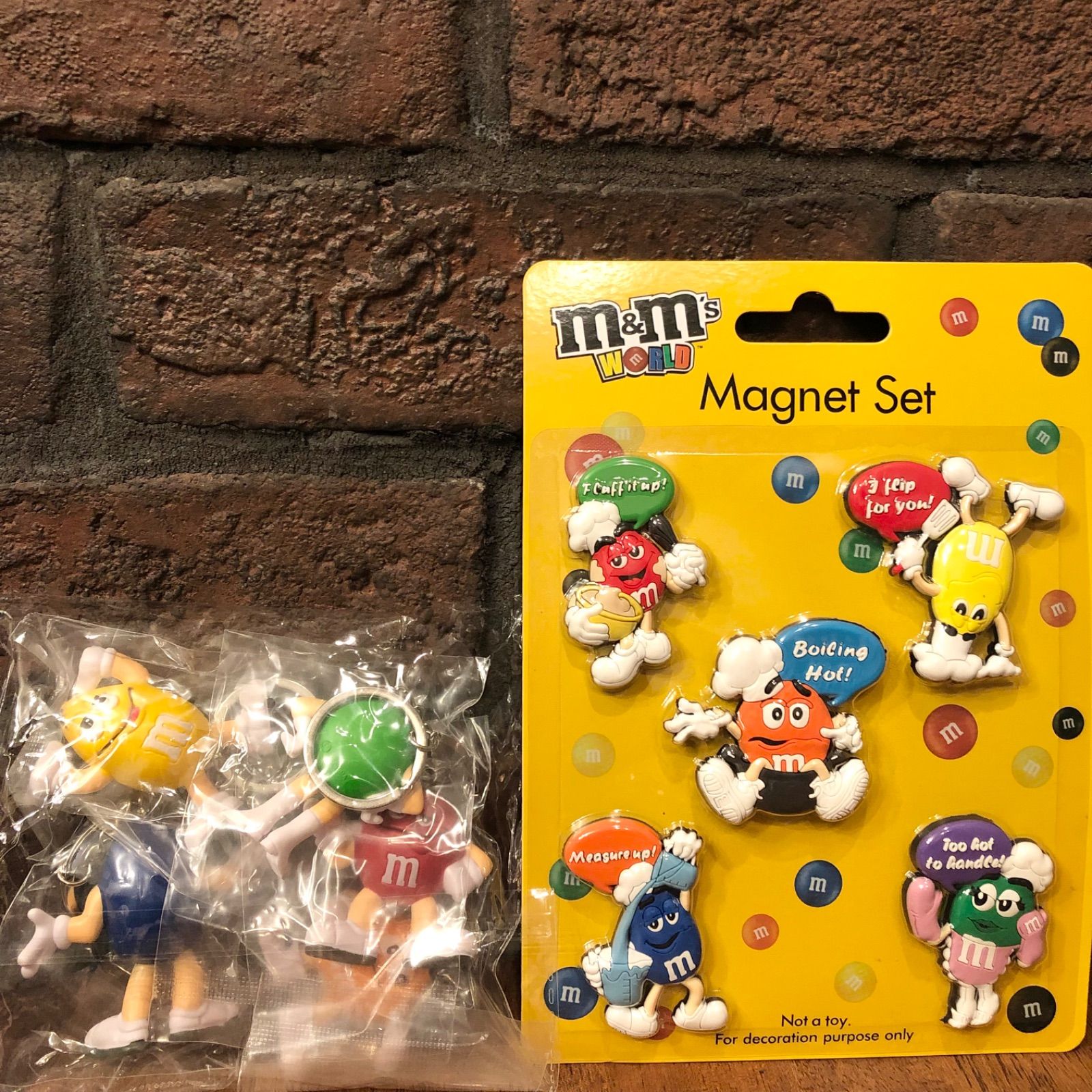 m&m's エムアンドエムズ マグネット 5個セット PVC キーホルダー