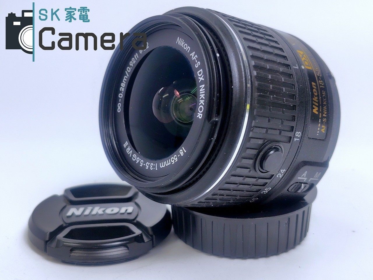 Nikon DX VR AF-S NIKKOR 18-55ｍｍ F3.5-5.6 G II ニコン キャップ付き