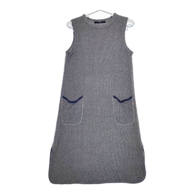 45R✴︎リネン 908オーシャンスモックプル インディゴ ワンピース 45R