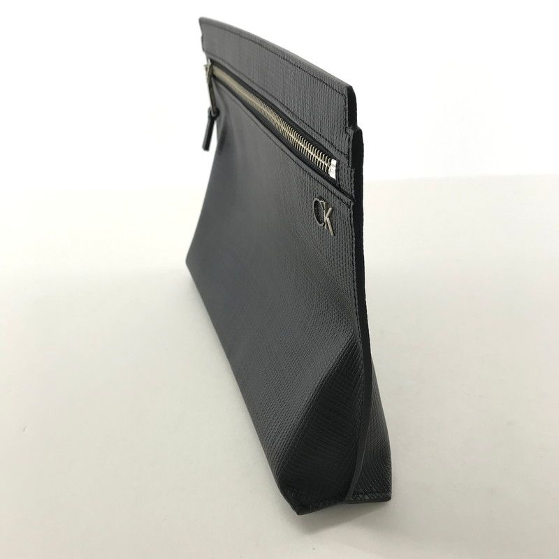 中古品】 CALVIN KLEIN カルバンクライン クラッチ バッグ カバン 牛革 