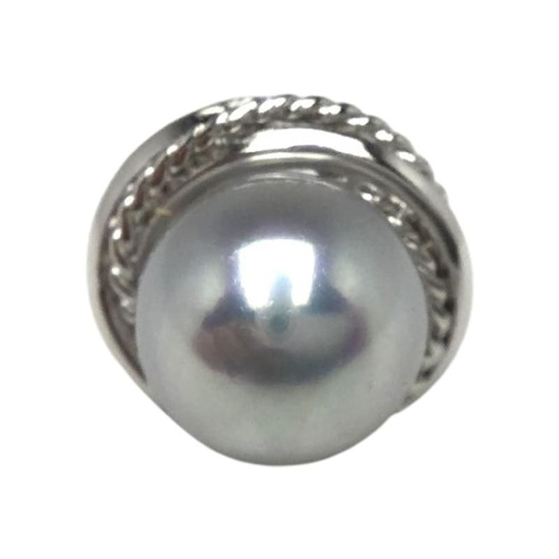 Isowa Pearl 伊勢志摩の真珠専門店 イソワパール アコヤ真珠 ネクタイピン 8.0-8.5mm シルバーブルーグレー シルバー 65593