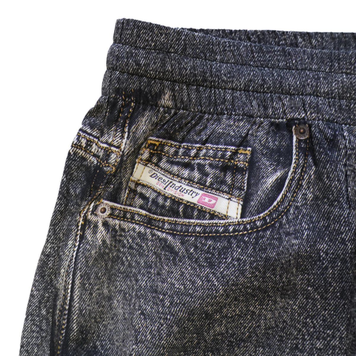 ◇ DIESEL ◇ディーゼル◇トロンプルイユ デニム 転写プリント パンツ