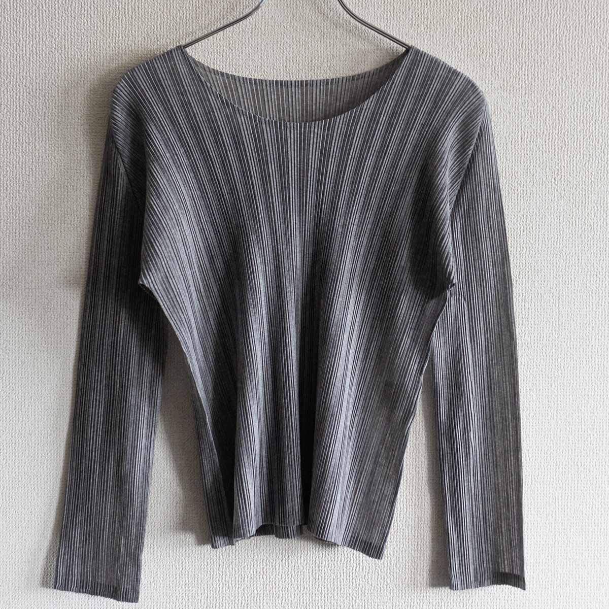 もらって 嬉しい お歳暮 ランキング 美品】PLEATS PLEASE【プリーツ カットソー】 プリーツプリーズ トップス