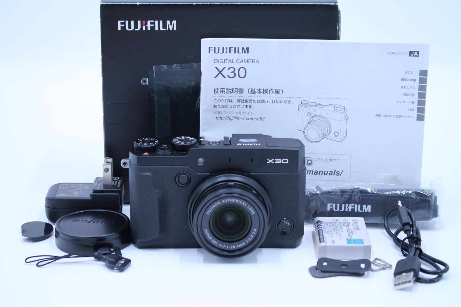 ■極上品■ FUJIFILM X30 ブラック FX-X30B