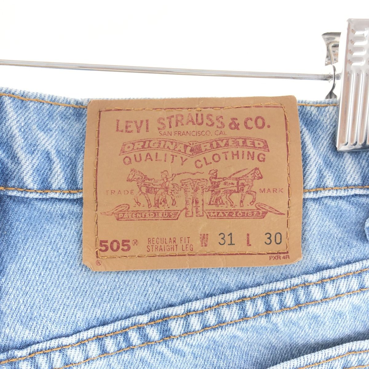 古着 90年代 リーバイス Levi's 505 REGULAR FIT STRAIGHT LEG テーパードデニムパンツ USA製 メンズw31  ヴィンテージ/taa003192