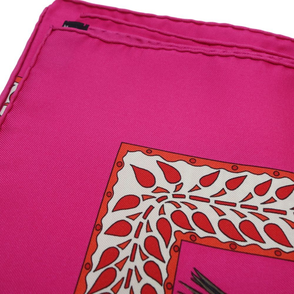 エルメス HERMES カレ90 マールワーリ馬のダンス スカーフ シルク100