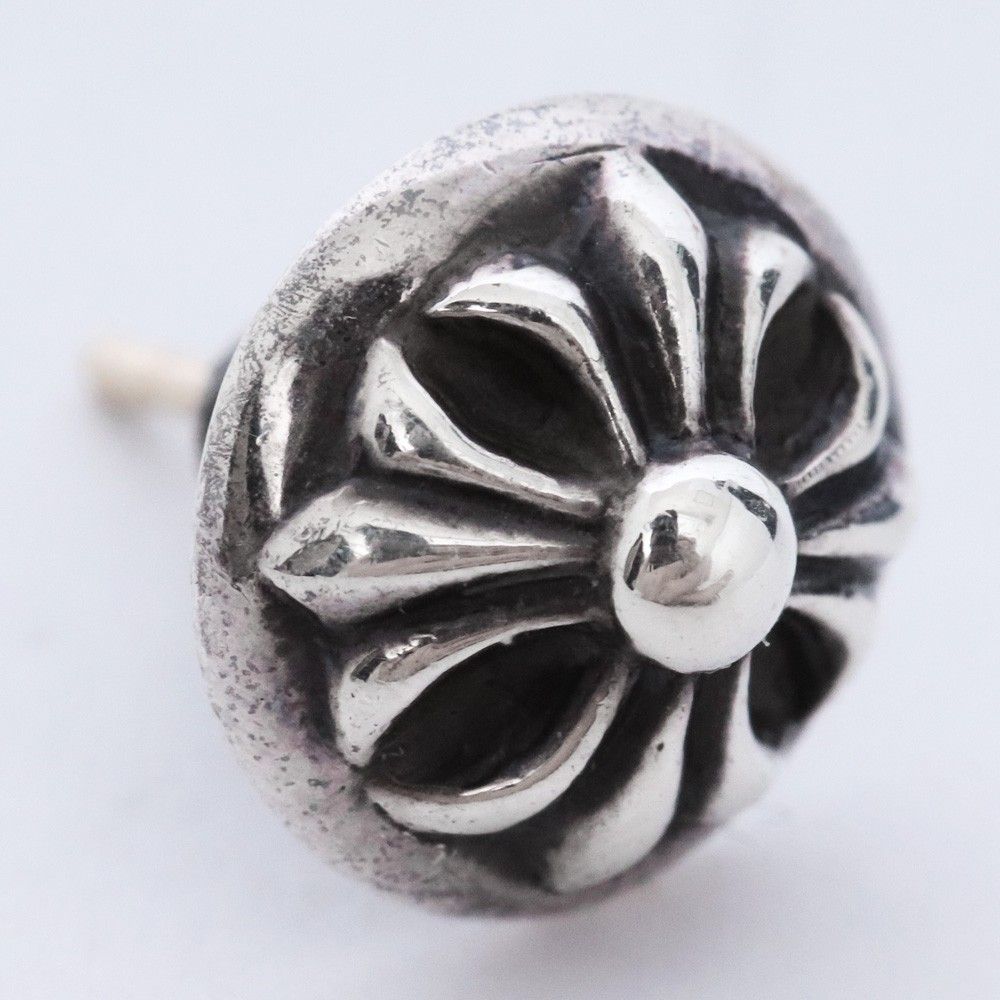 CHROME HEARTS クロスボールスタッドピアス シルバー
