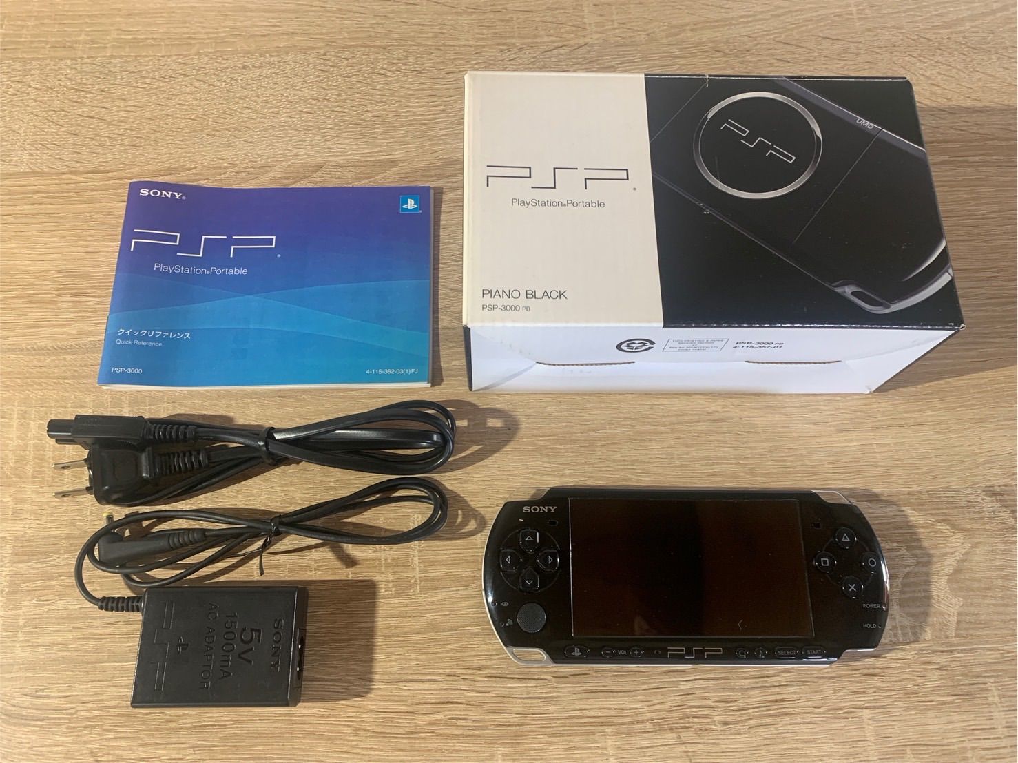 5583 PlayStation ポータブル PSP 3000 ブラック 動作 済み